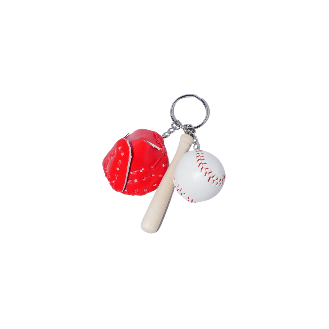 Baseball Home Run Keychain Bag Charm