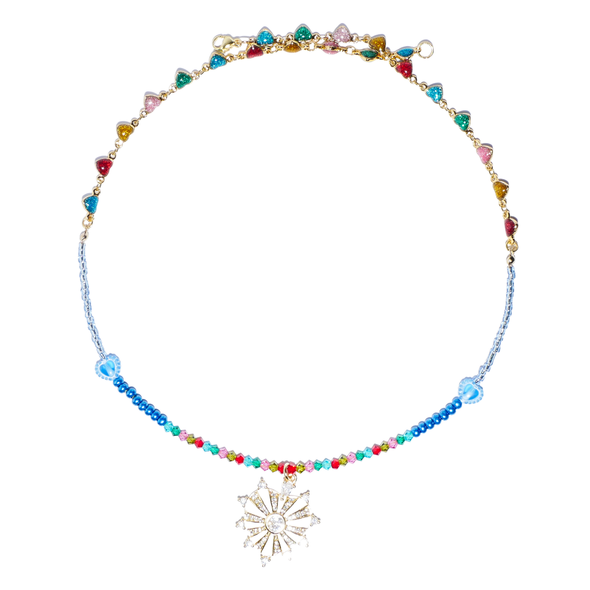 Glitterflare Handmade Beads Necklace