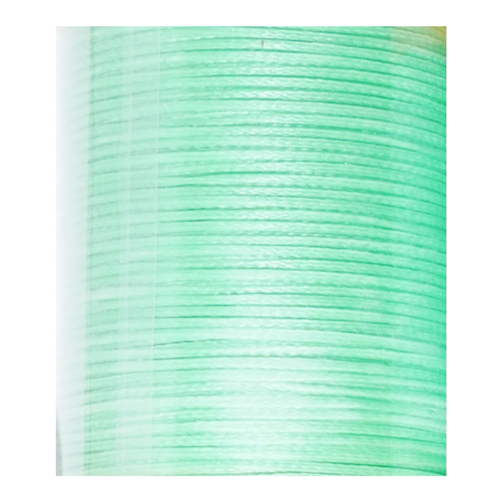 Green Series Flat Wax Polyester Cords 0.6mm, 110m Per Roll