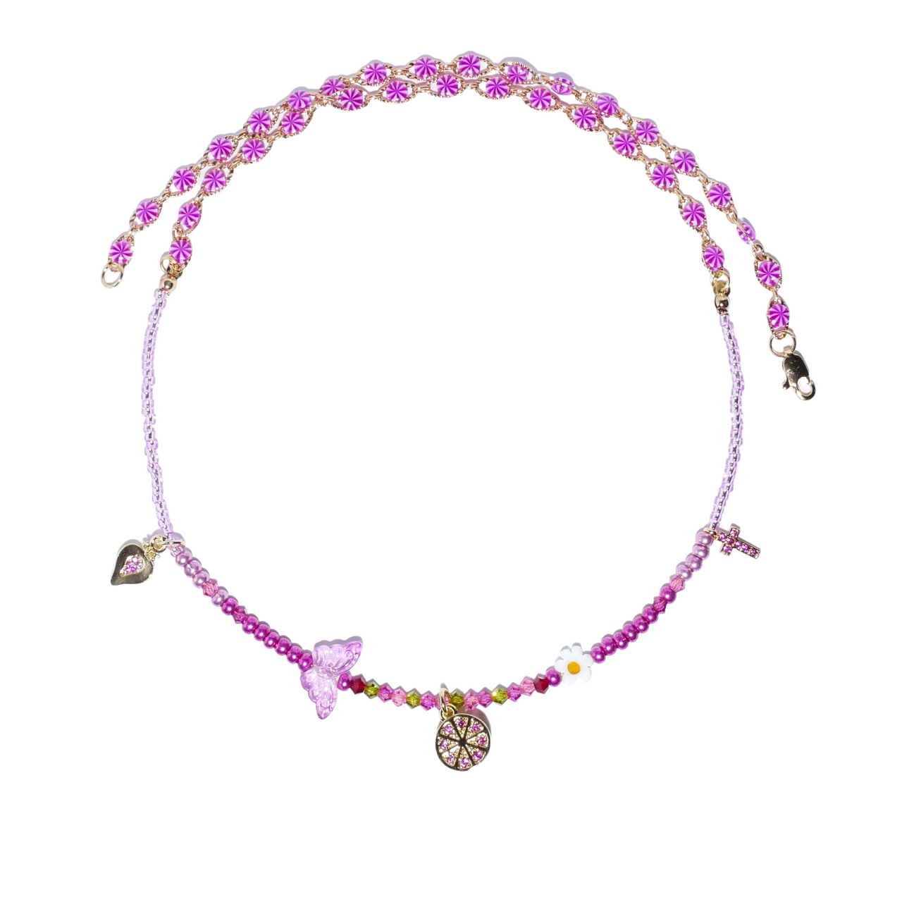 Daisychain Hotline Handmade Beads Necklace