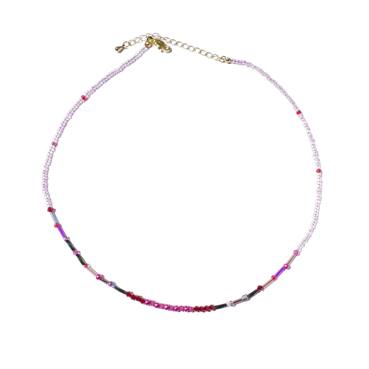 Glitch Berry Handmade Beaded Necklace