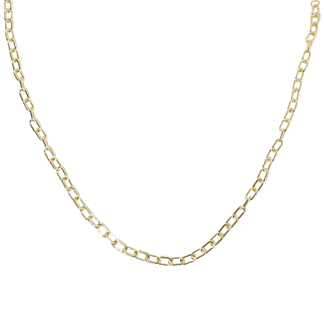 Gold-plated Chunky U-shape Necklace Chain