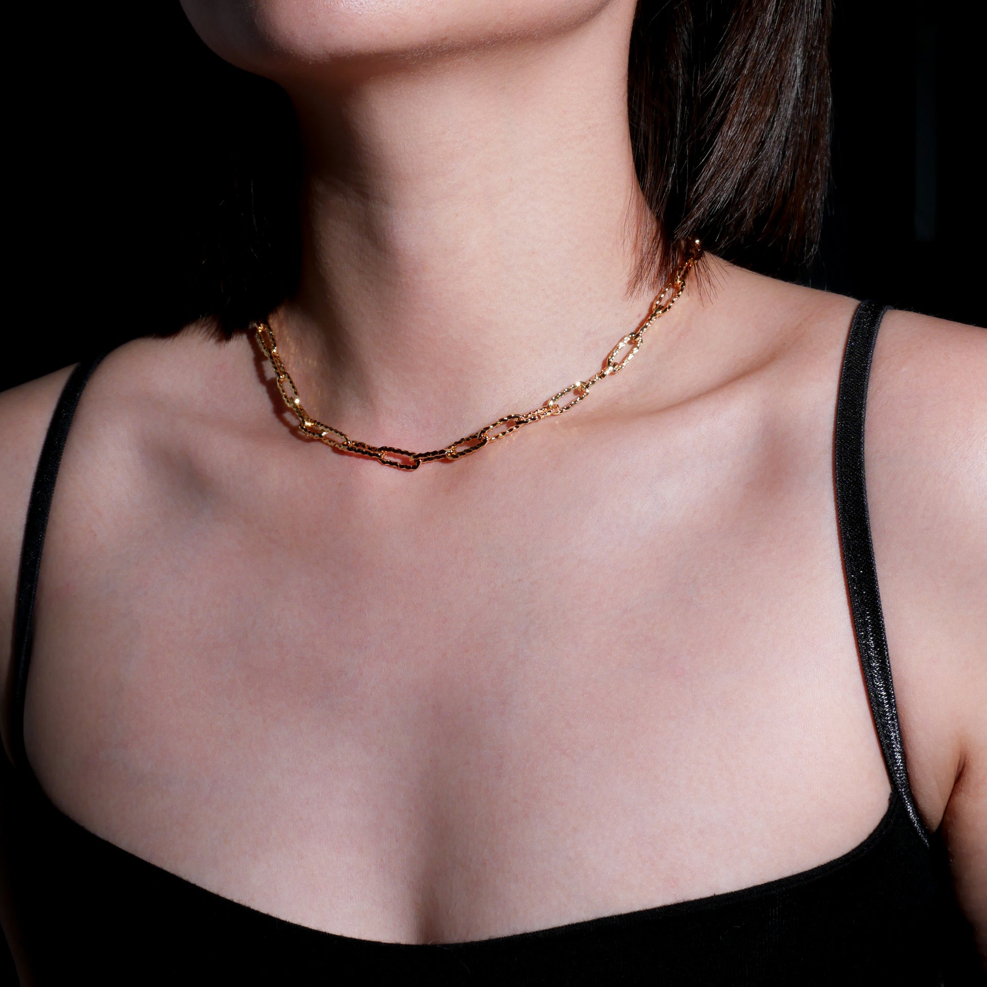 Thin Paperclip Chain Necklace