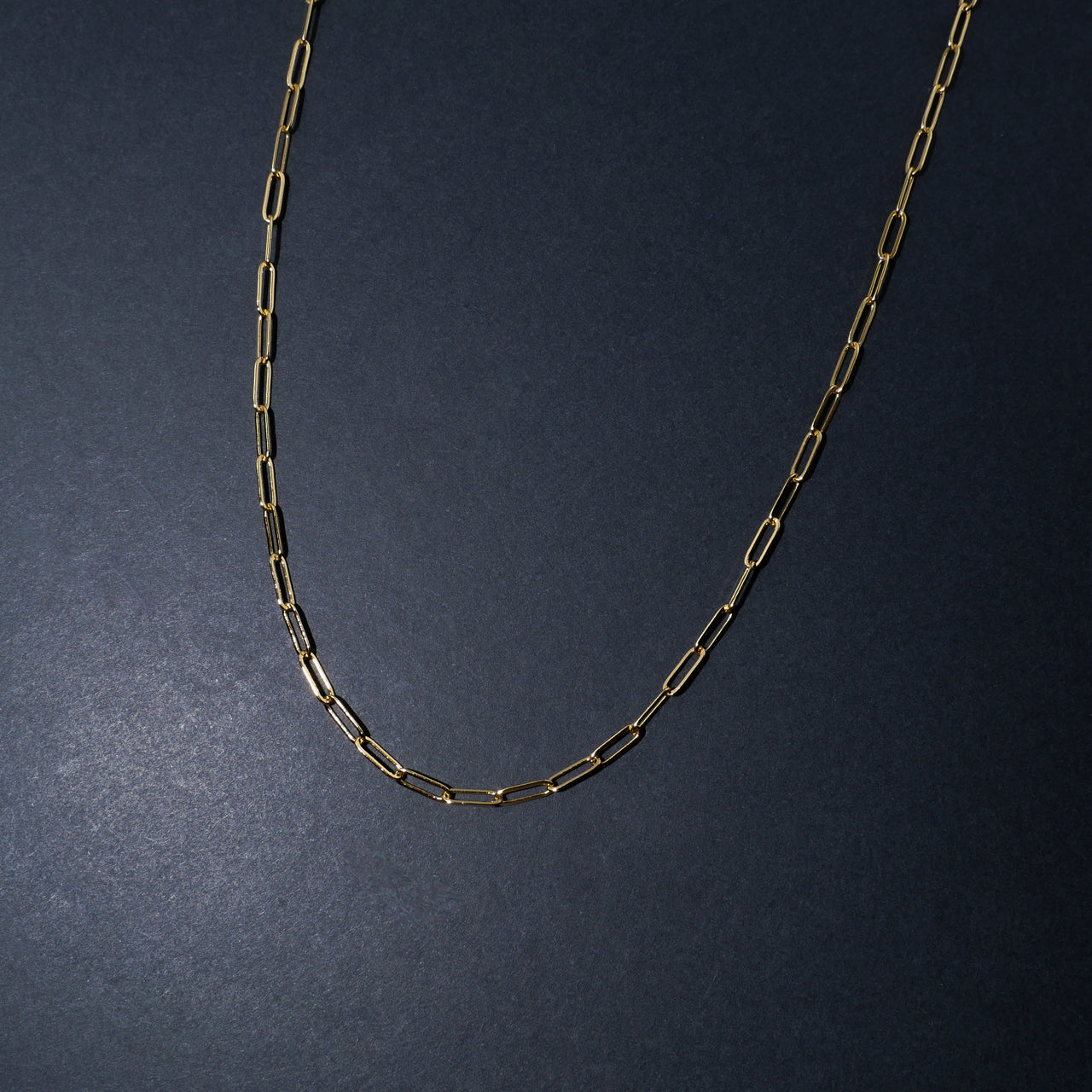 Gold Thin Paperclip Chain