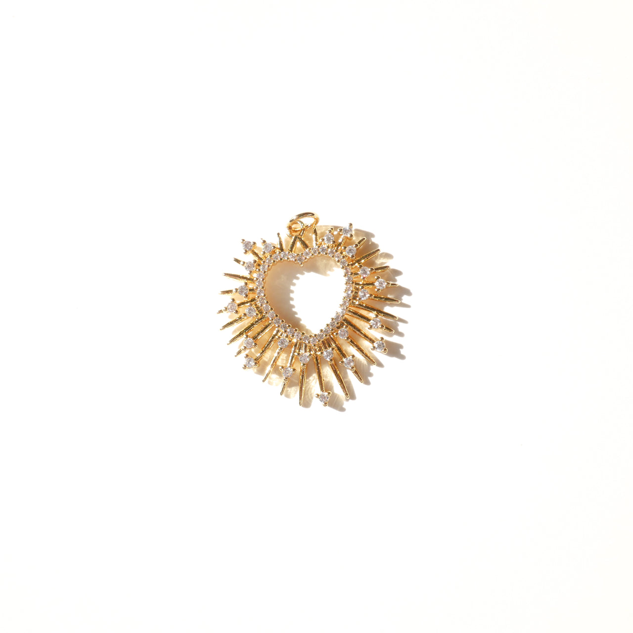 Evangeline Gold-plated Heart Pendant