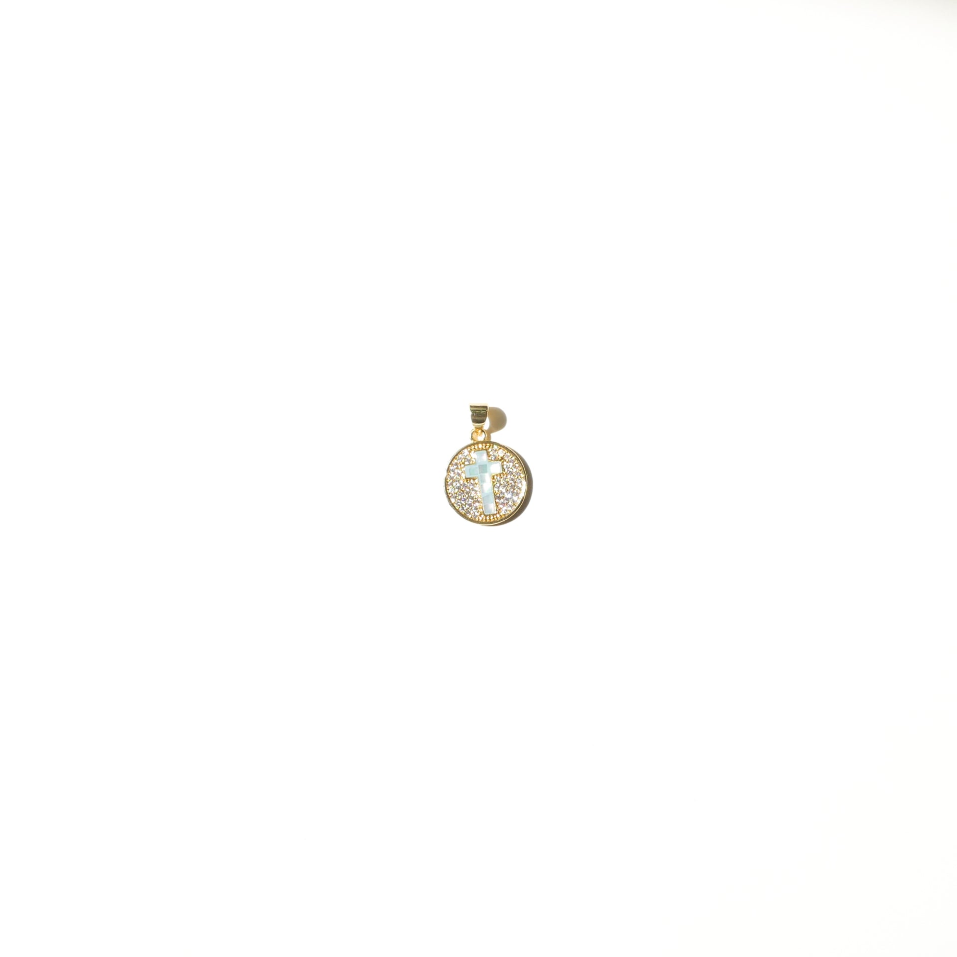 Ruth Mother of Pearl Gold-plated Mini Charm