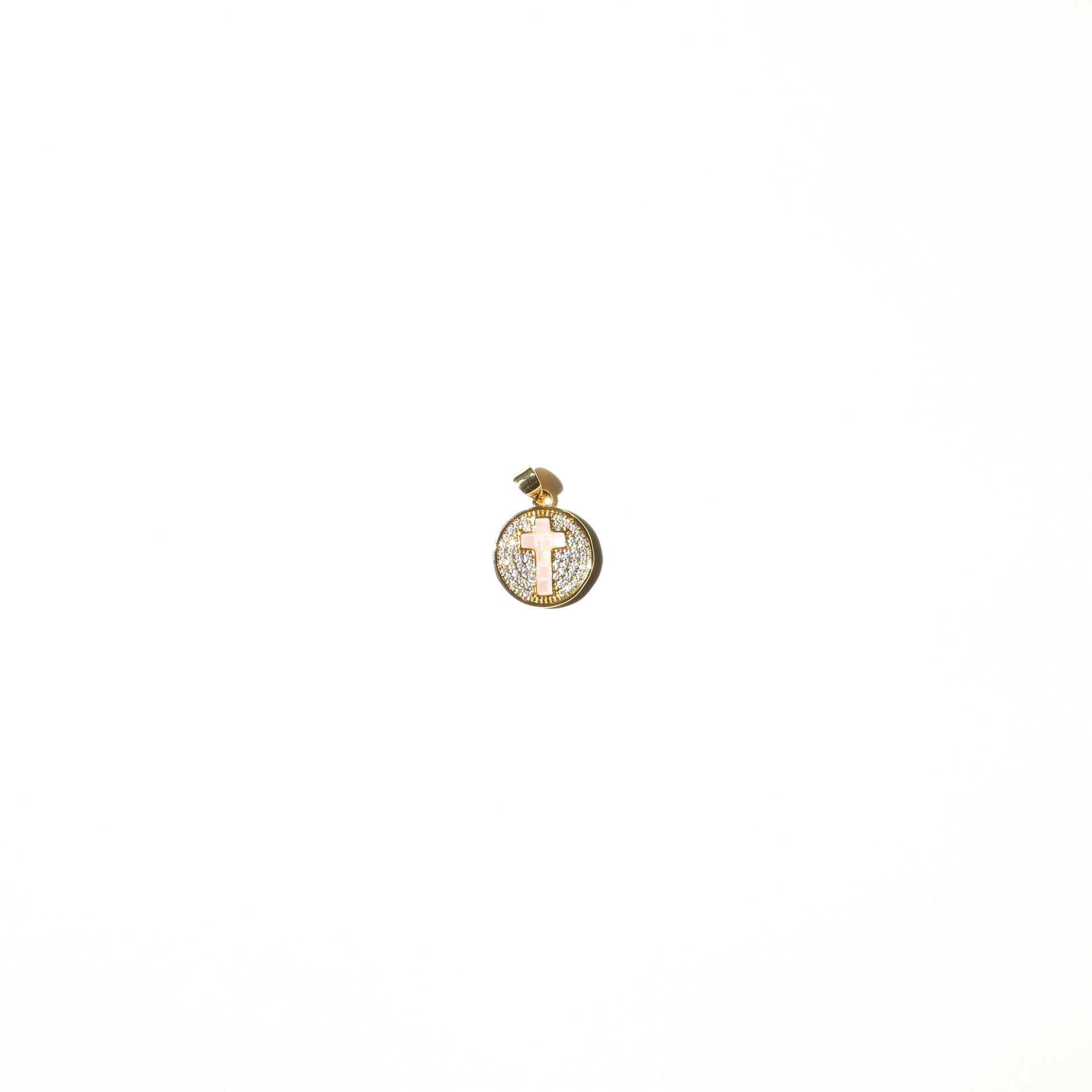 Ruth Mother of Pearl Gold-plated Mini Charm