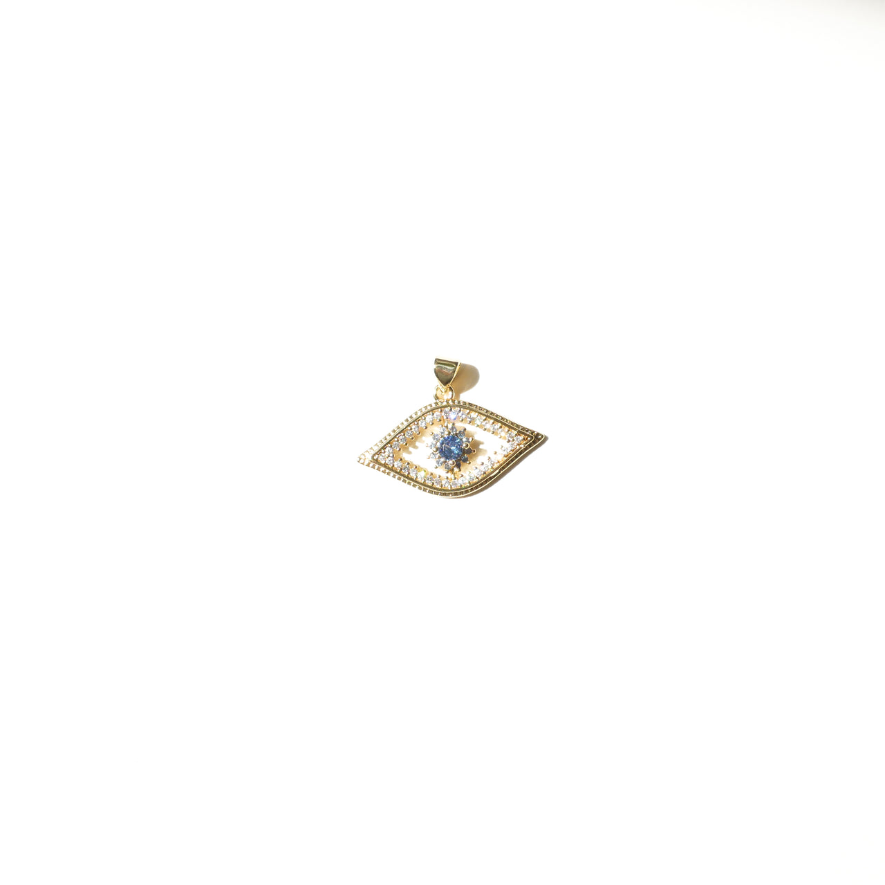 Rana Gold-plated Blue Crystal Pendant