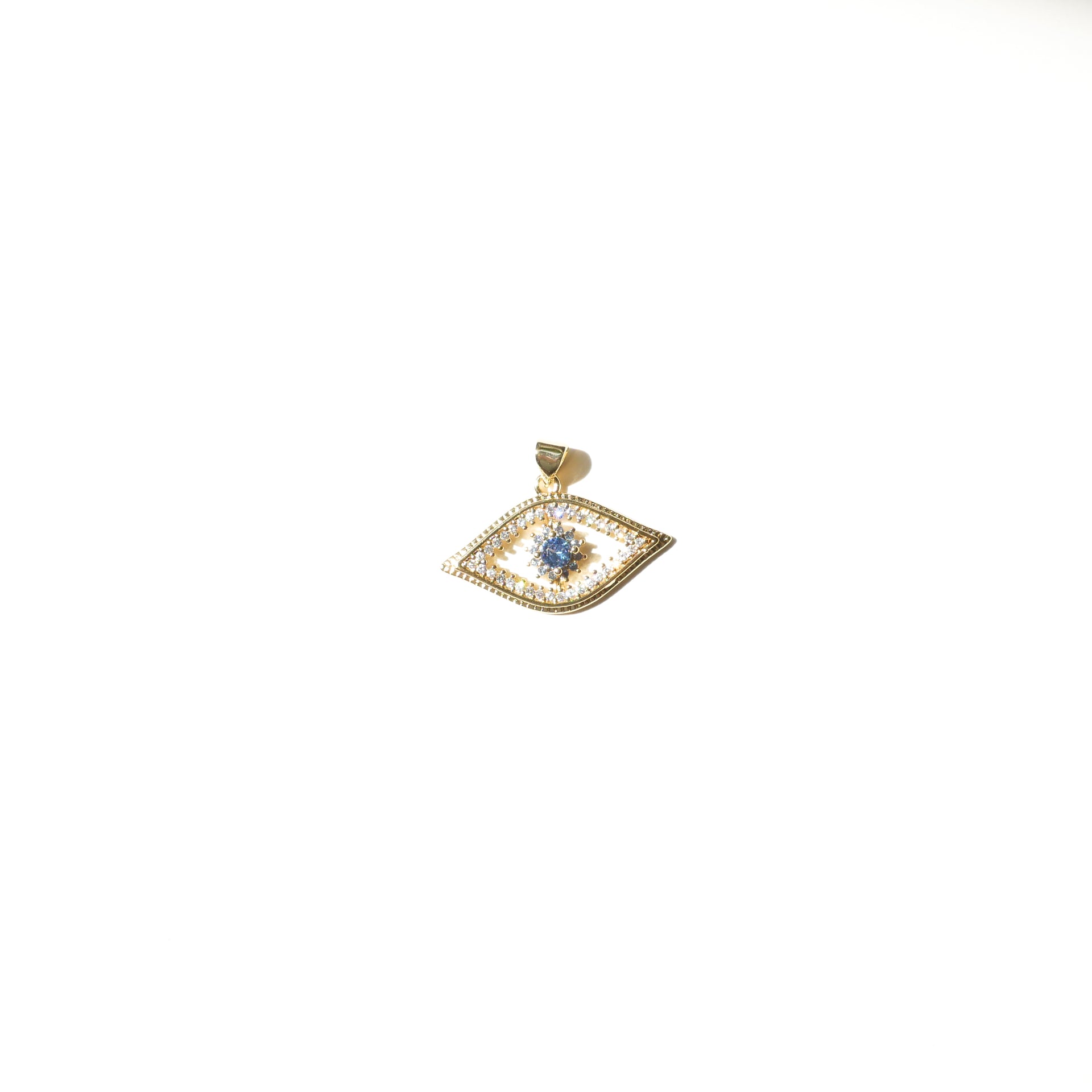 Rana Gold-plated Blue Crystal Pendant