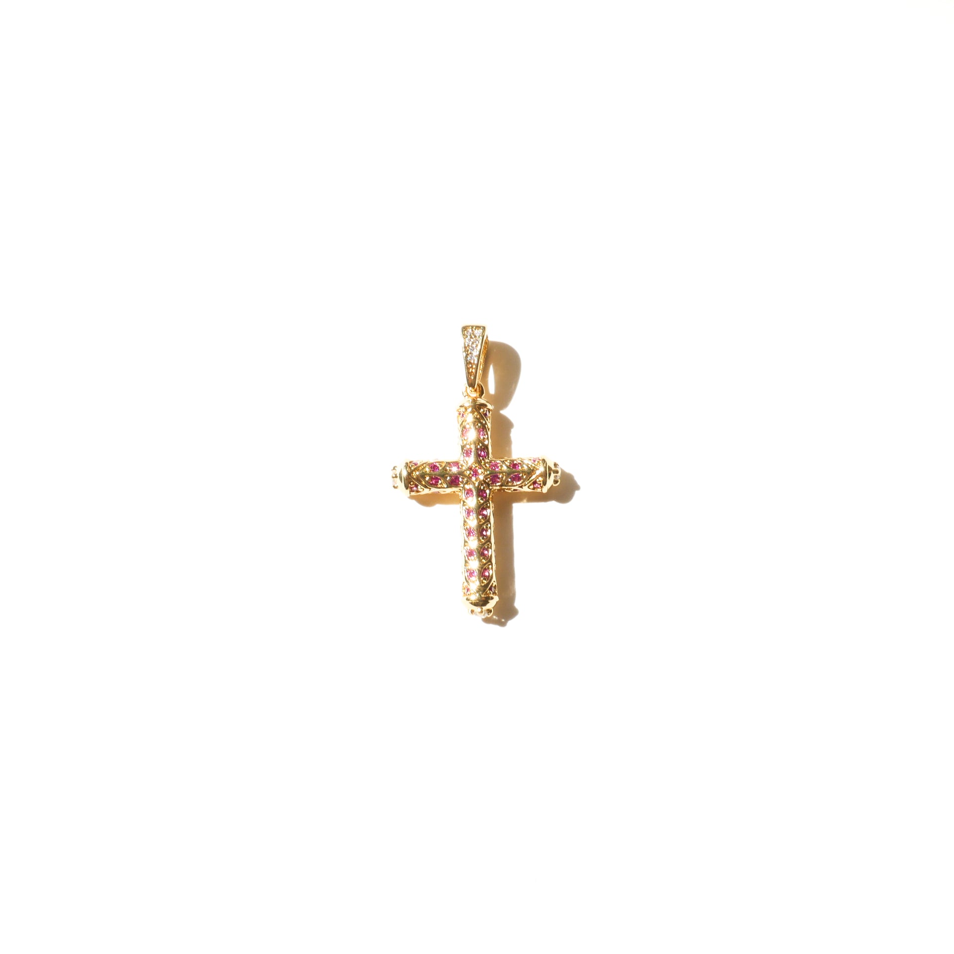 Pink Glam Cross Pendant