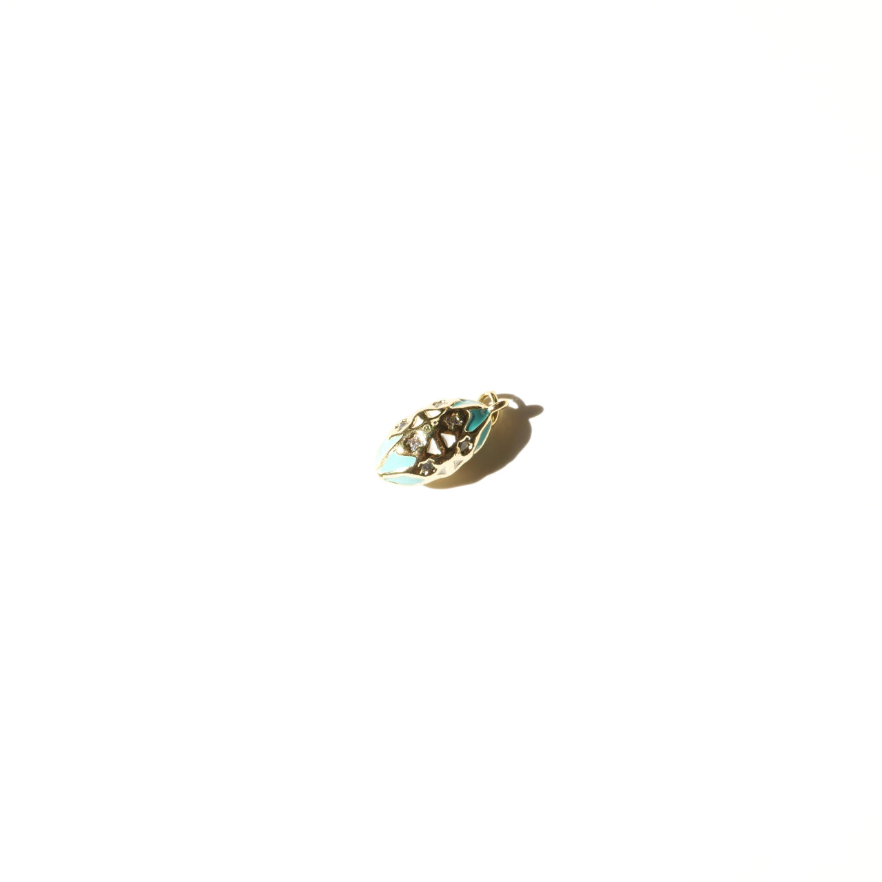 Aqua Blossom Egg Charm