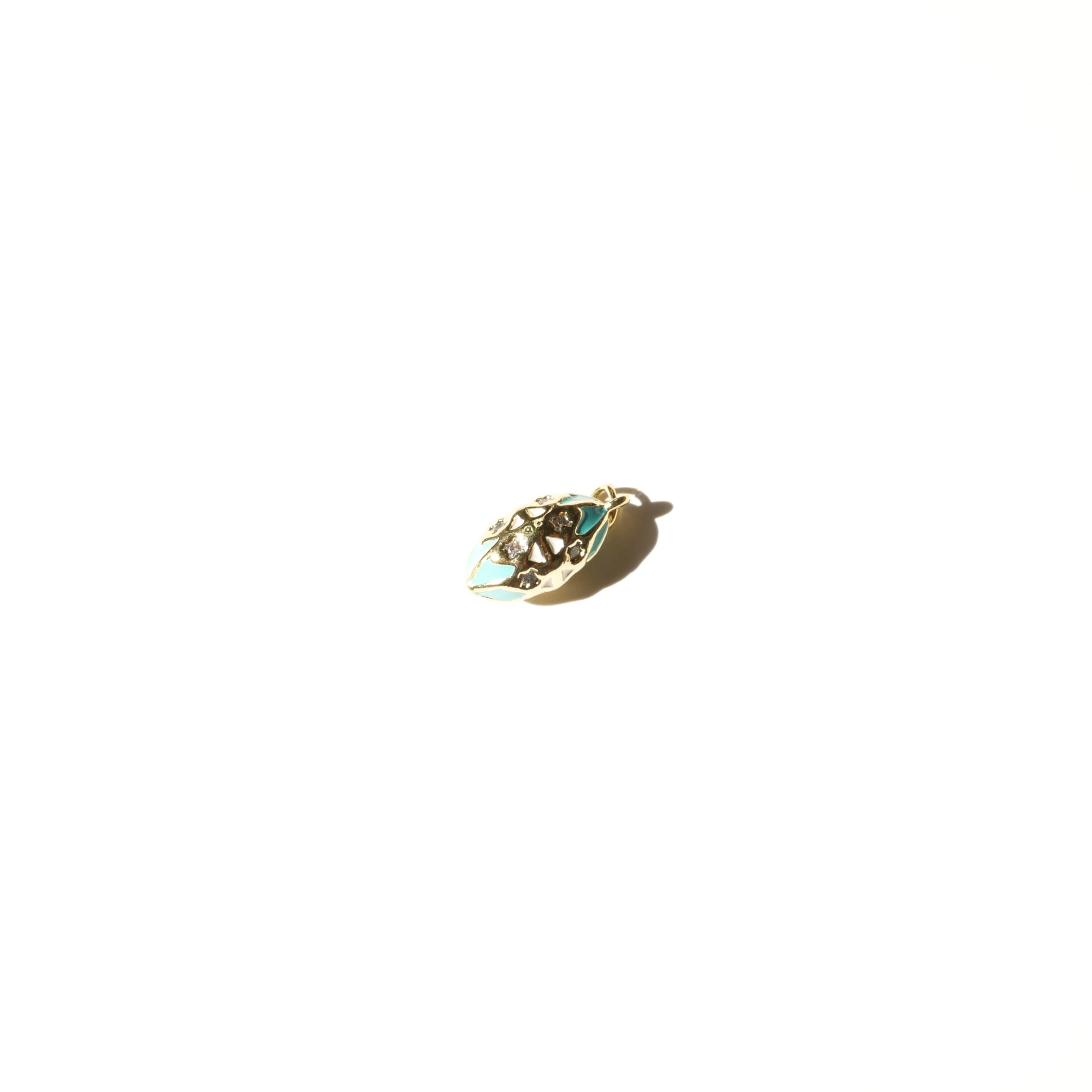 Aqua Blossom Egg Charm