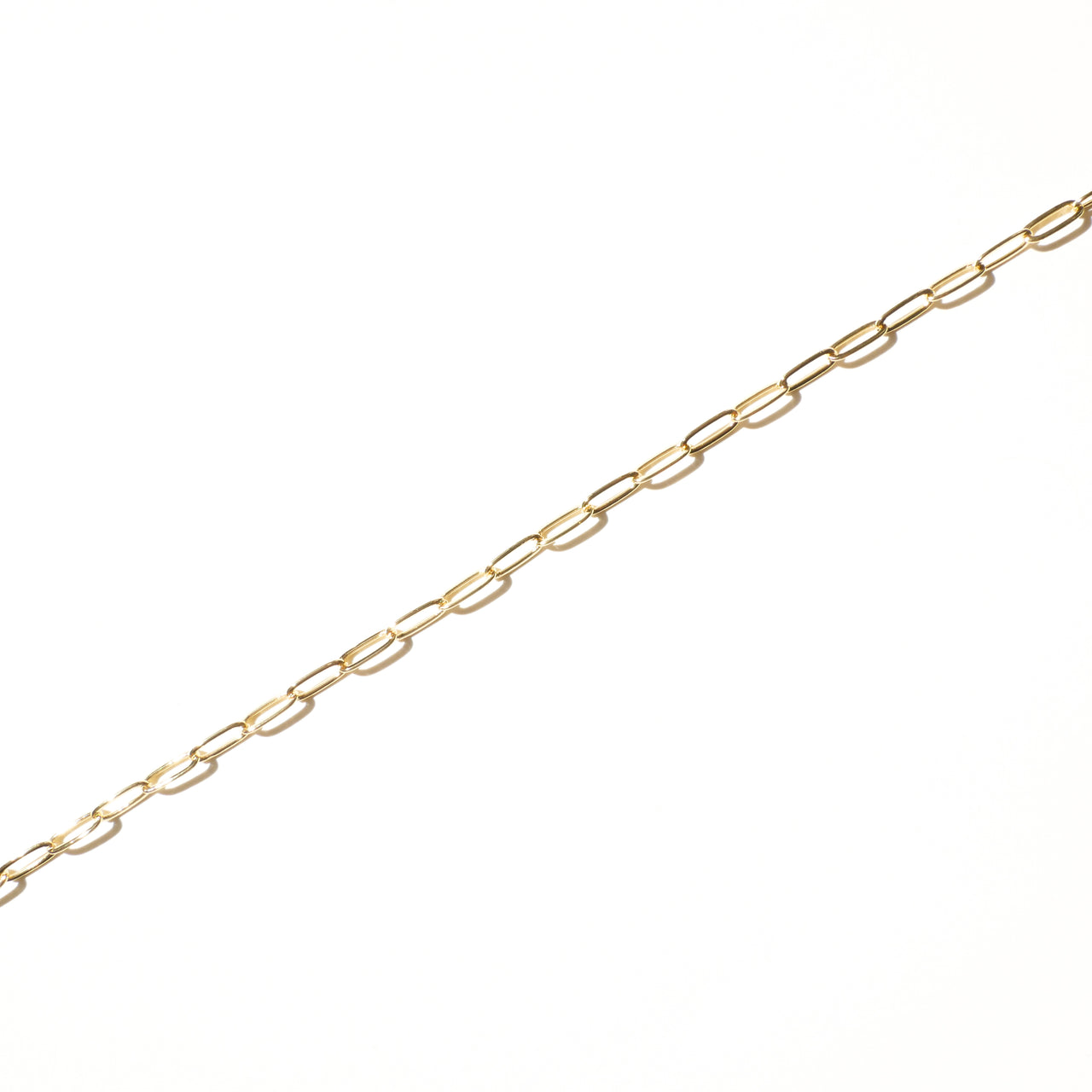 Gold Thin Paperclip Chain