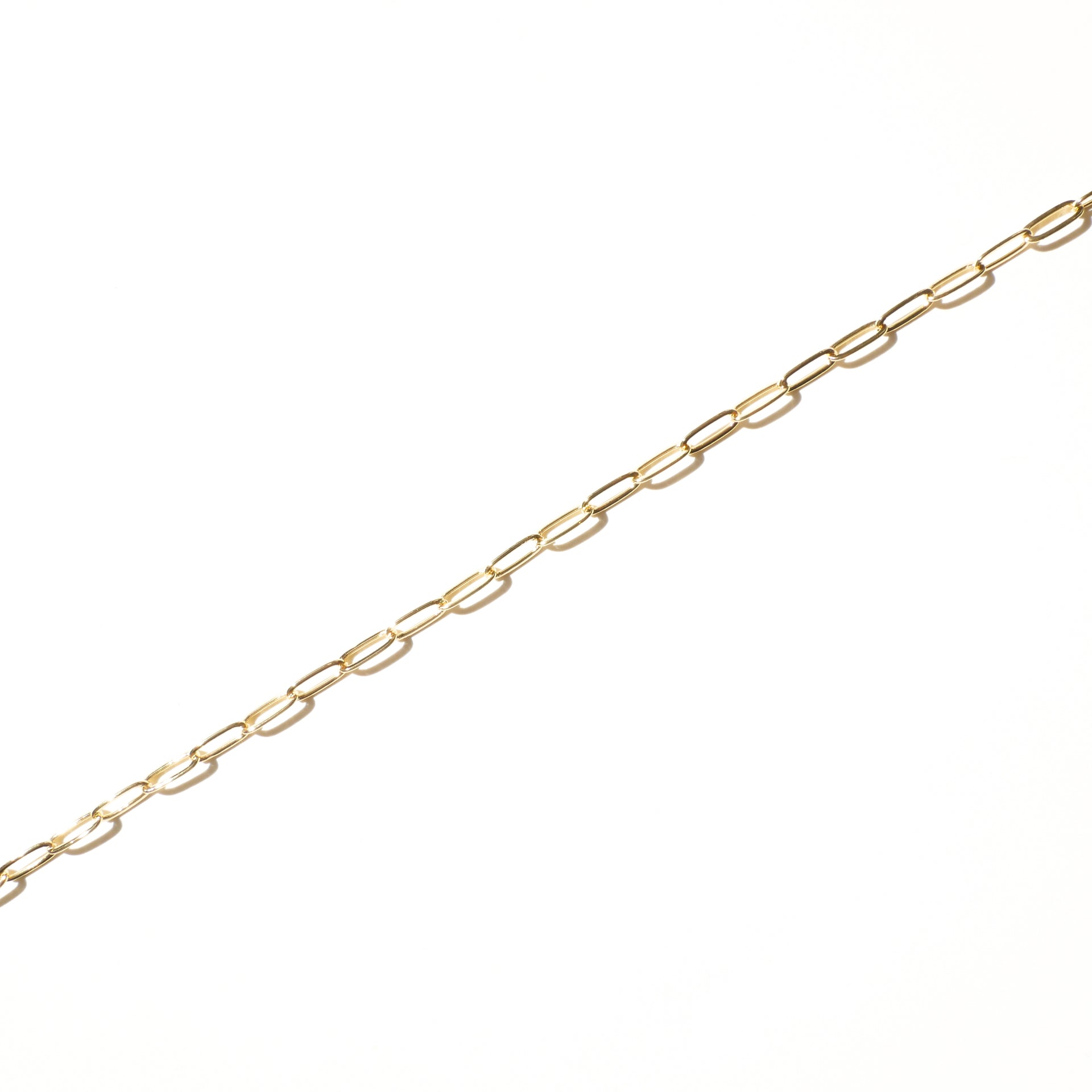 Gold Thin Paperclip Chain