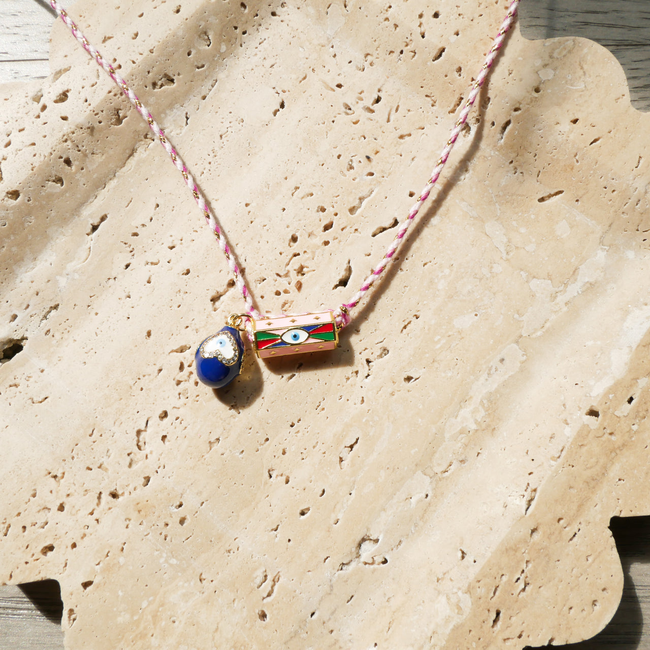 Mystic Eye Rainbow Barrel Charm