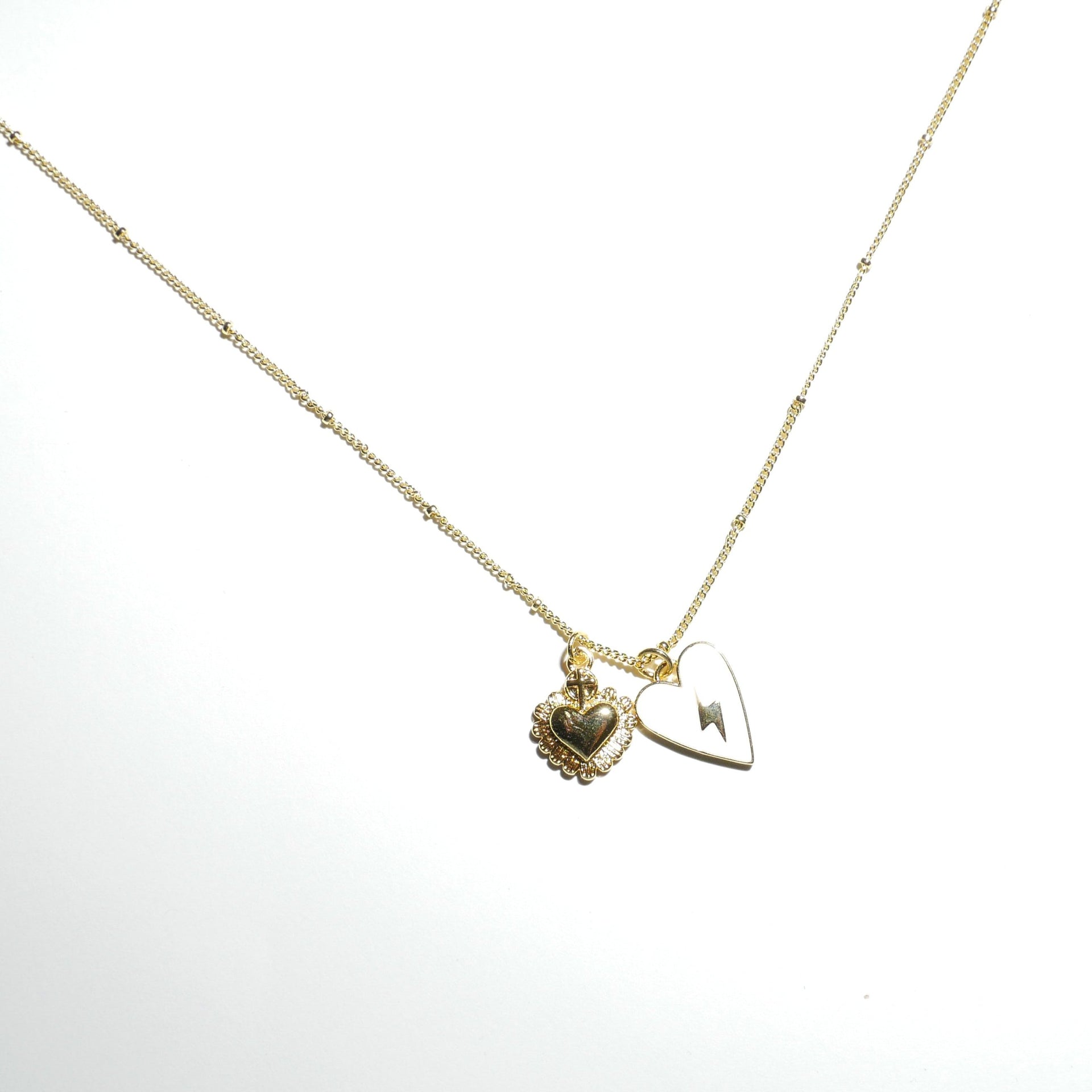 Heart Zap Duo Necklace