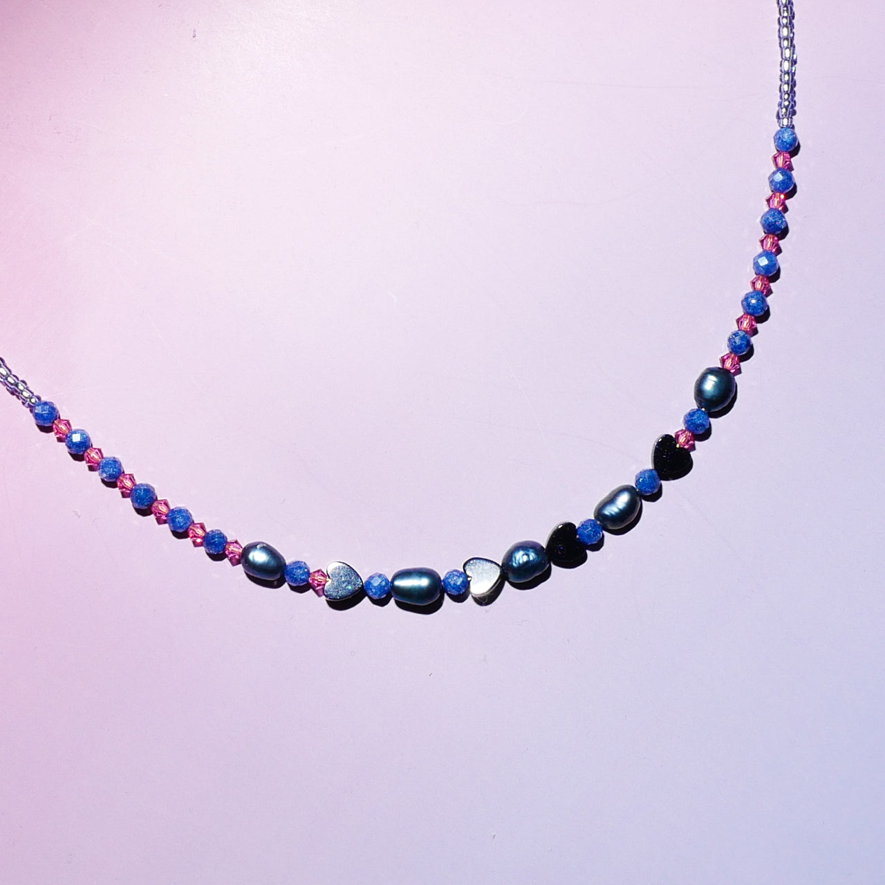 Nuit Electrique Natural Stones Beaded Necklace