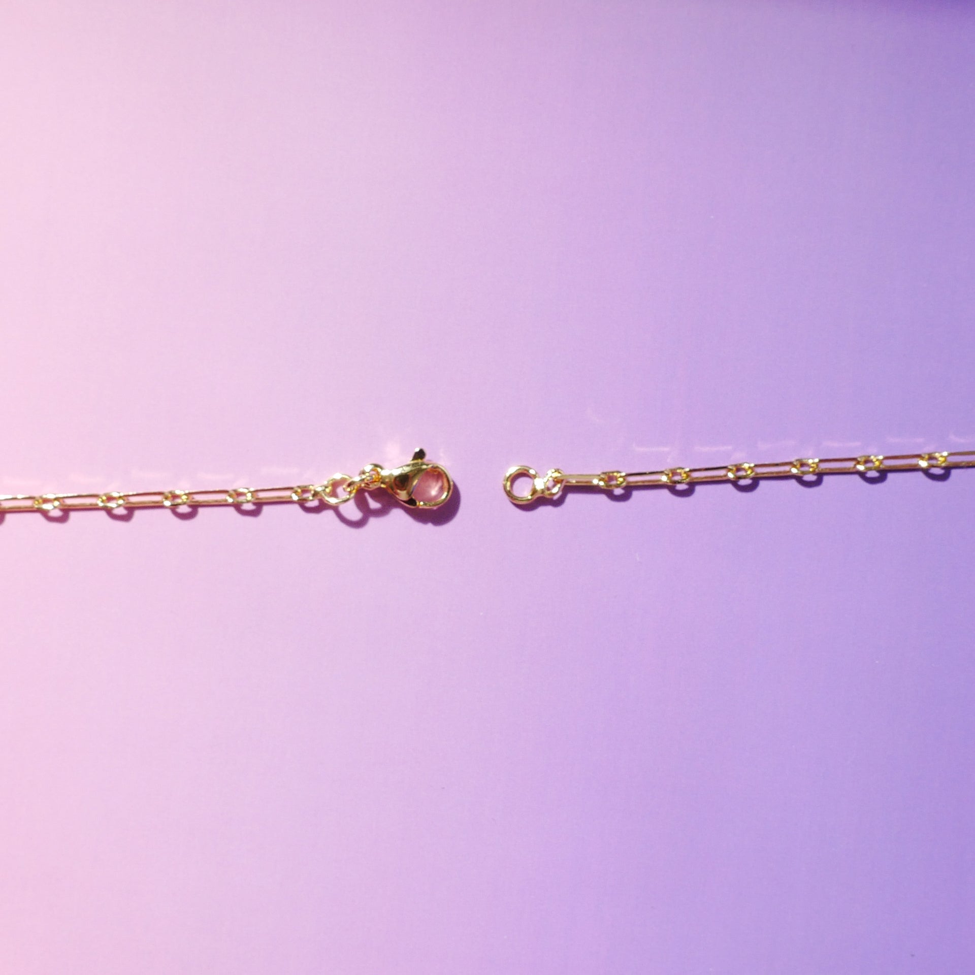Fuchsia Cross & Silver Pink Seashell Charms Pin Necklace - 18K Gold-Plated