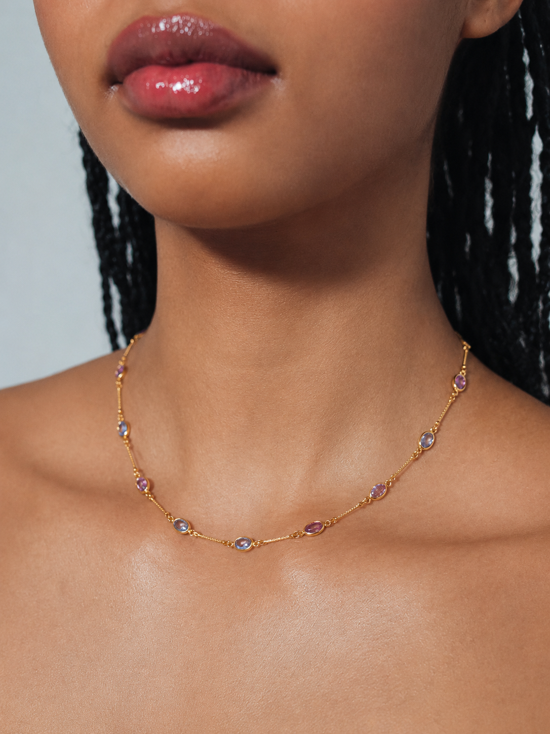 The Maribel Lavender Gem Necklace